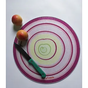 Round Tempered Glass Cutting Board