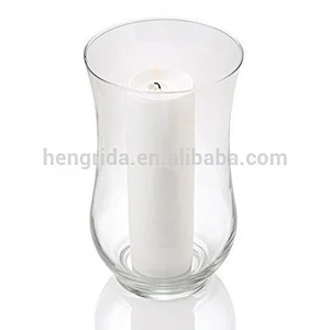 Glass Hurricane Candle Holder with Subsequent Machining
