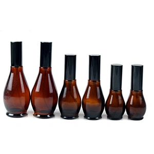 The gourd shape Latex glass bottle essential oil glass bottle