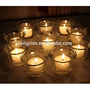 wedding church clear glass candle holder