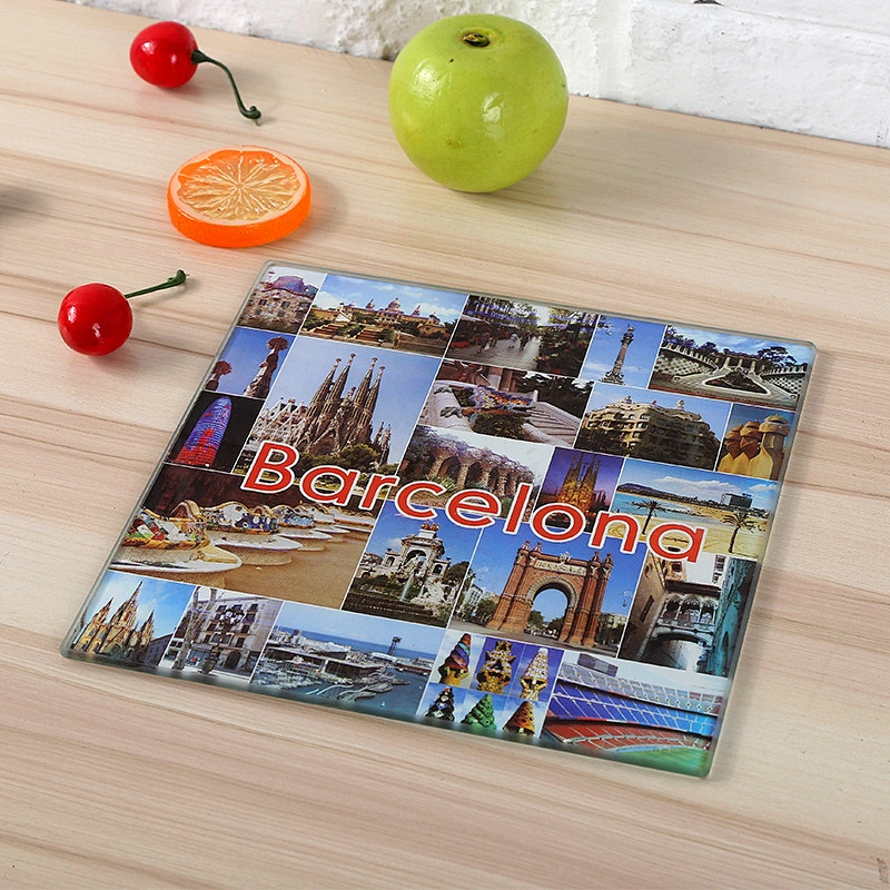 Square Tempered Glass Cutting Board