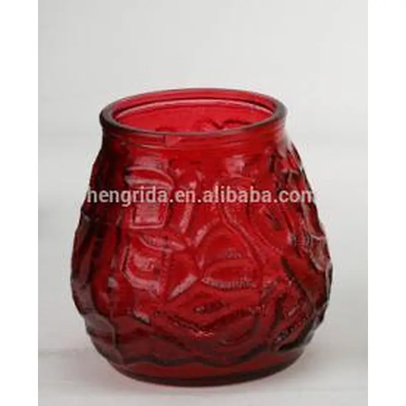 Glass candle holder in different colors