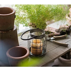 Factory price Antique Outdoor indoor Decorative Hanging Candle Lantern with flameless led candle