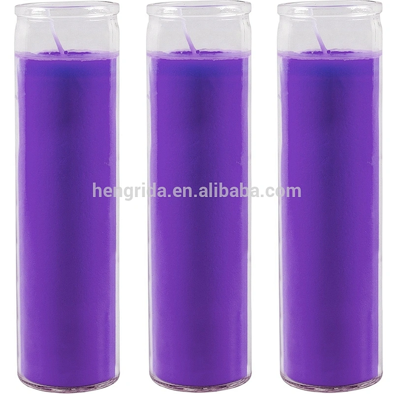 7- Day Tall Glass Candle Holder