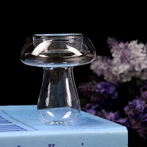 Unique Handmade Stemmed Glass Tealight Candle Holder Candle Stick for Wedding Dinner Party Decoration