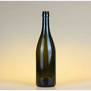 750ml Antique Green Glass Bordeaux (Claret) Bottle with Punted Base 18.5mm Opening Cork Finish