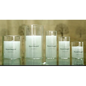 Elegant Home Decoration Tea Cup Glass Candle Holder