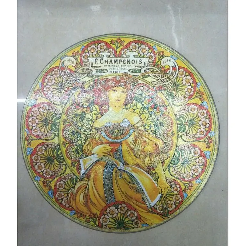 Round Tempered Glass Chopping Board
