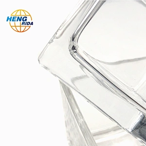 square glass candle holder for wedding decoration