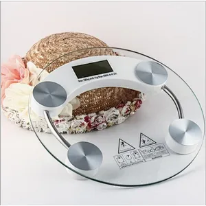 Round Square Rectangular colored Tempered Glass human Weight scale