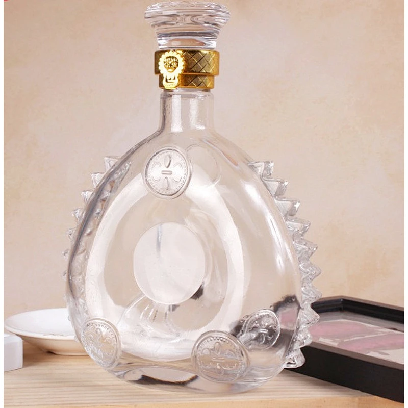 Customized Glass Bottle Whiskey Cognac Glass Bottle Supplier