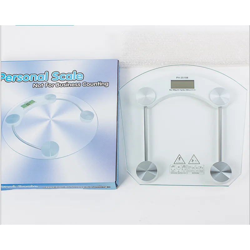 Round Square Rectangular colored Tempered Glass human Weight scale
