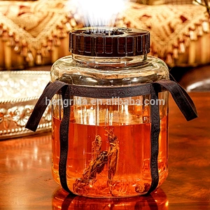 Wide Mouth Glass Carboy Fermenter for Homebrew Beer and Wine Making