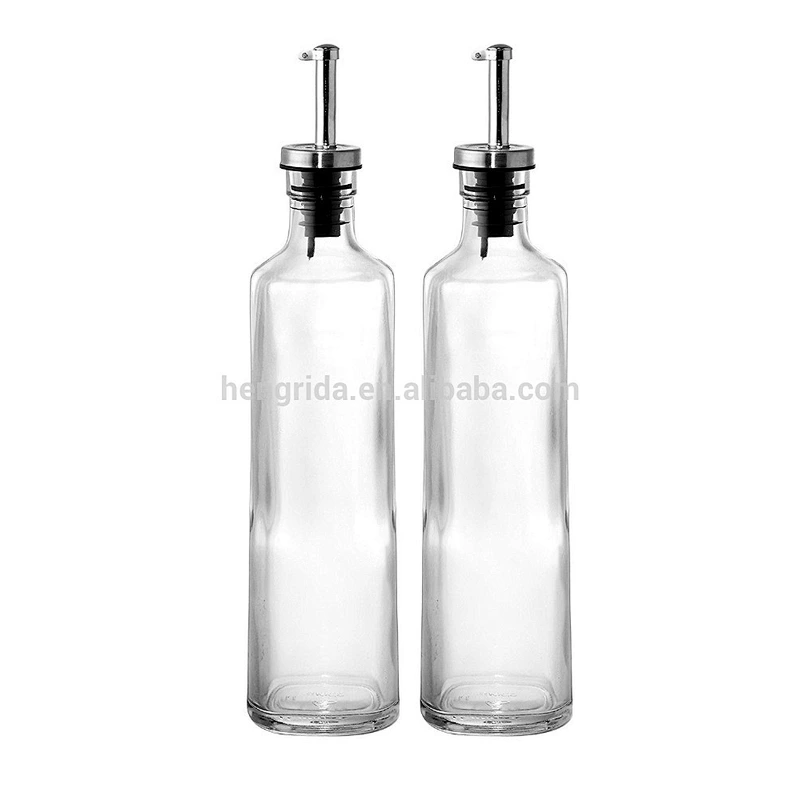 9.5oz Oil & Vinegar Dispensers with Portable Caddy Stand