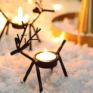 Creative European deer iron candlestick candle holder