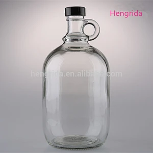Single Ear Glass Growler Bottle 500ml 1000ml 1500ml 2000ml 3000ml 4000ml 5000ml