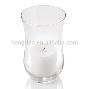 Glass Hurricane Candle Holder with Subsequent Machining