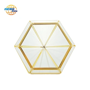 Geometric Stained Glass vase Terrarium Ball air hanging plant succulent globe terrarium