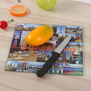Square Tempered Glass Cutting Board