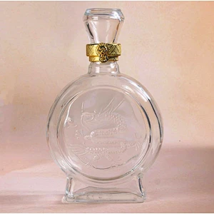 Customized Glass Bottle Whiskey Cognac Glass Bottle Supplier