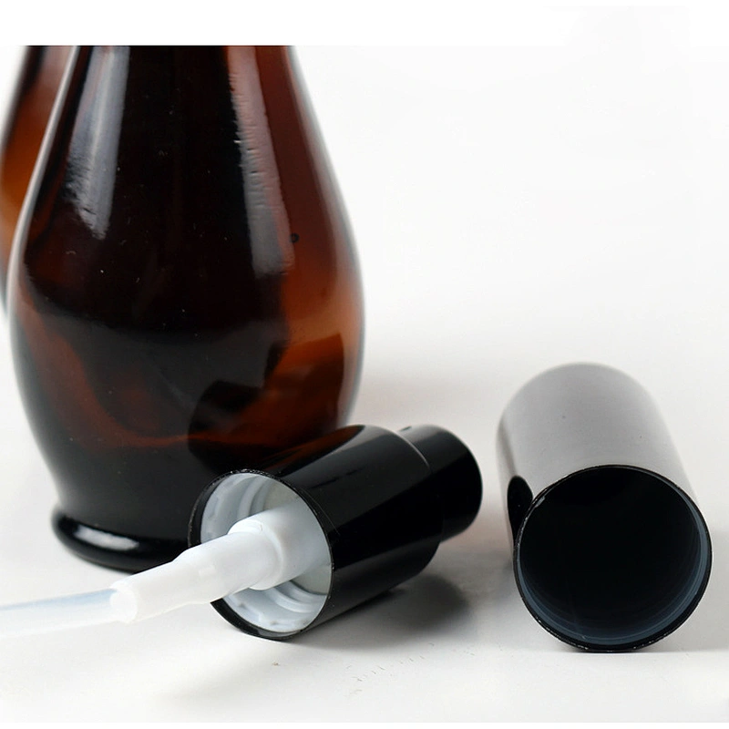The gourd shape Latex glass bottle essential oil glass bottle