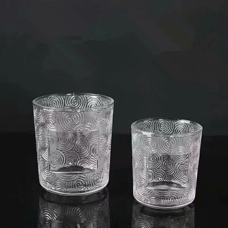 Hot-selling fine pattern decorative glass candle holder/ glass votive candle holderfor wedding decoration