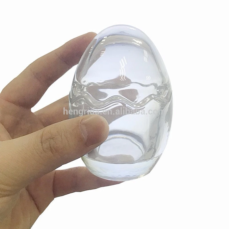 3 oz 7ozCreative Egg Shaped Pudding Container Glass Jar