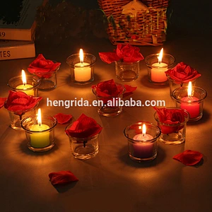 wedding church clear glass candle holder