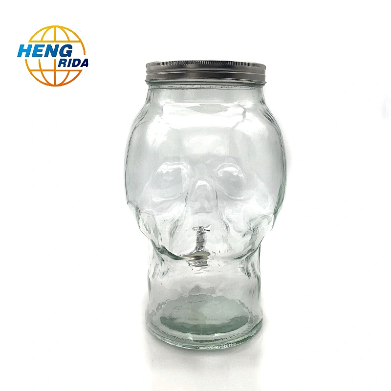 skull shape wine storage vessel