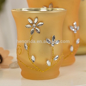 Glass Hurricane Candle Holder with Subsequent Machining