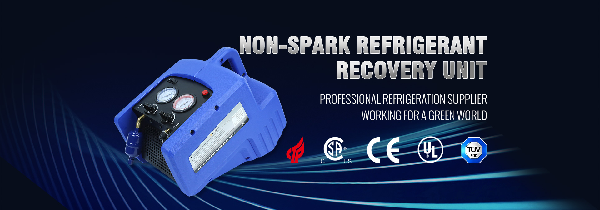 NON-SPARK REFRIGERANT RECOVERY UNIT