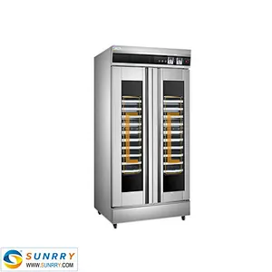 Professional luxury 430 stainless steel manual control panel 26 pans machine bread used stainless steel fermentation cabinet tan