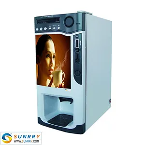 Professional industrial fully automatic coffee vending machine with 4 tank