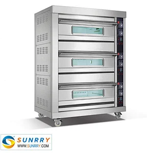 Commercial gas bakery oven, deck gas oven