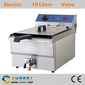 Commercial Electric Industrial Countertop Deep Fryer with single tank