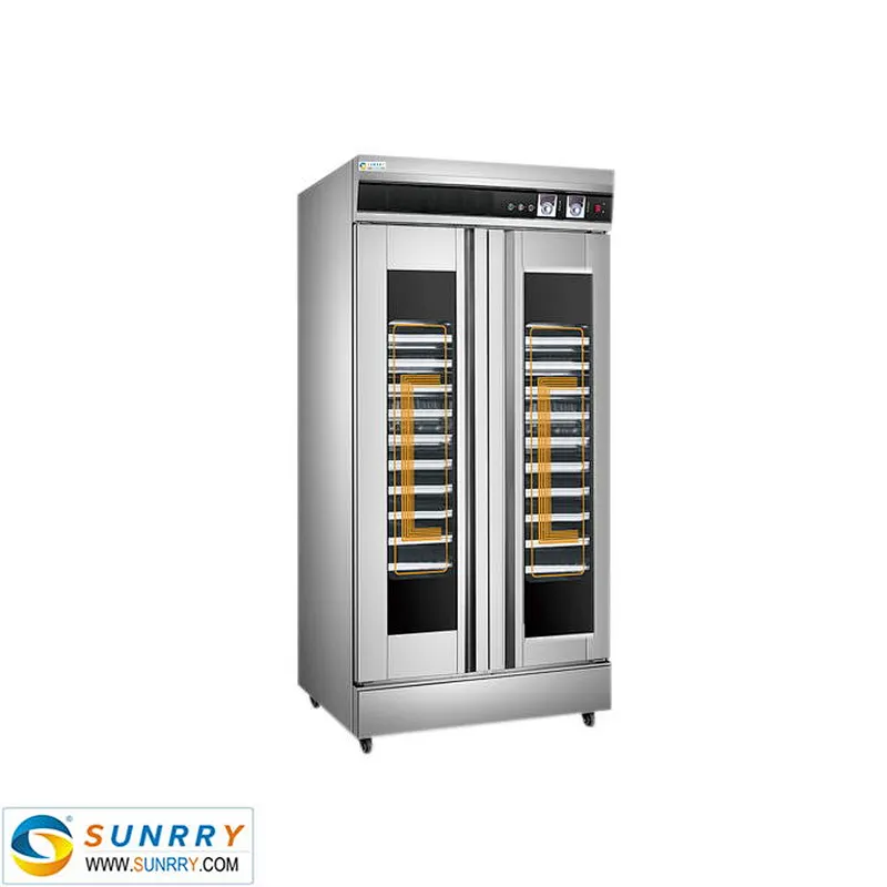 High quality luxury 430 stainless steel control panel 32 pans french bread and dough fermentation machine and commercial proofer