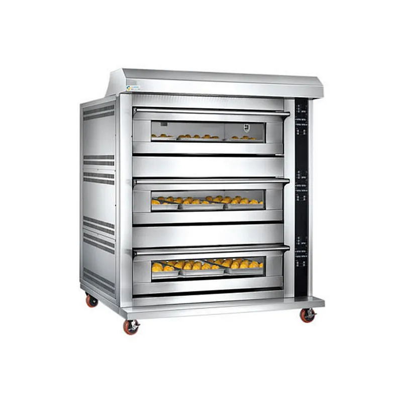 Multifunctional separable electric 3 decks bakery deck oven
