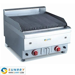 Hot sale table top lava rock char gas grill machine (SUNRRY SY-LR600B)