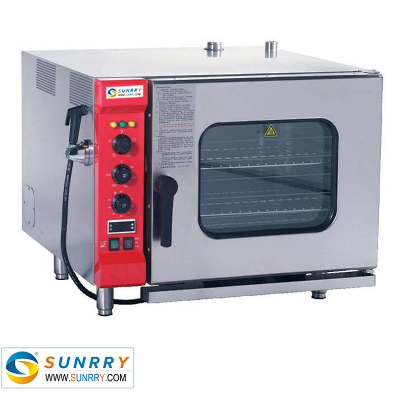 Professional bakery equipment 6 trays combination commercial roaster biscuit baking rational combi steam oven