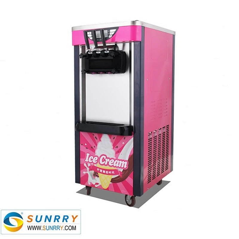 Guangzhou factory commercial floor type soft ice cream vending machine maker for sale