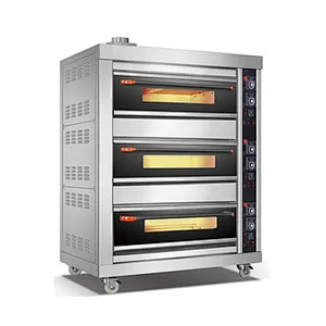 Energy saving gas cake heated baking Deck Oven