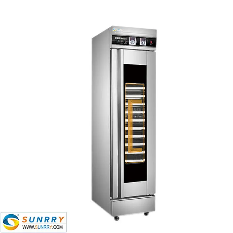 Electric luxury 430 stainless steel manual control panel 16 pans price of bread proofer bakery processing equipment