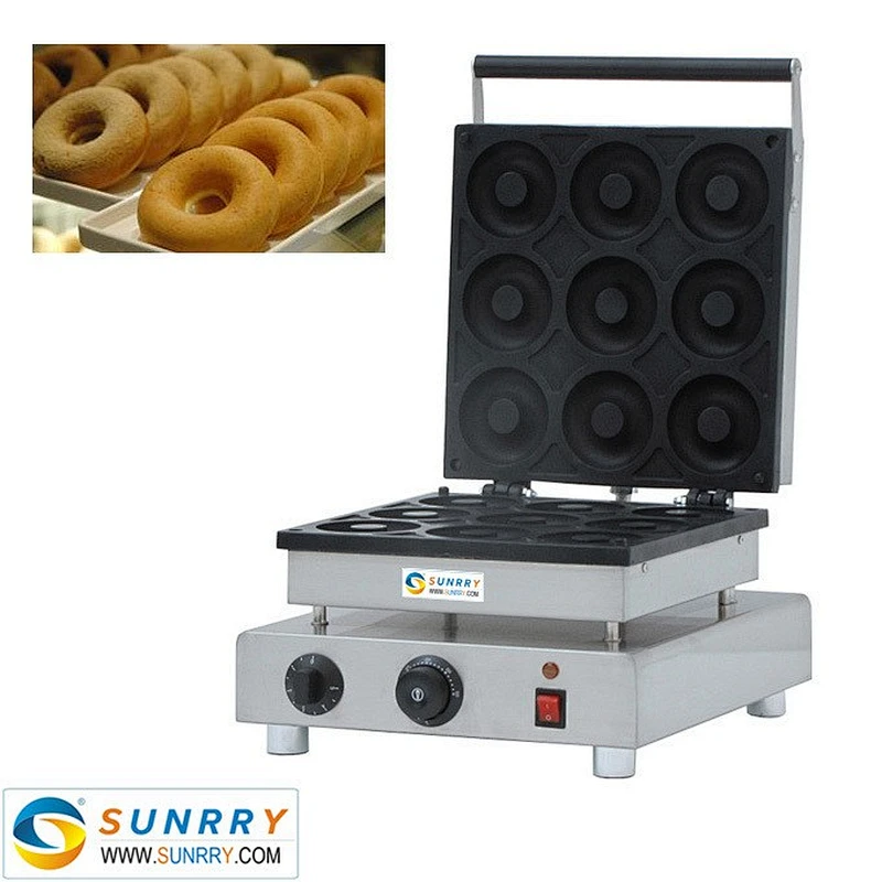 Commercial manual donut making machine maker for baking 9 mini donuts (SUNRRY SY-DN33F)