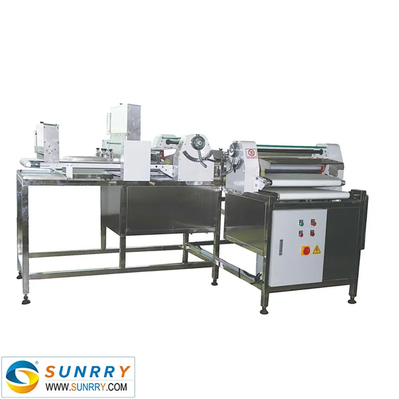 Stainless steel direction variation hamburger moulder with two chromed roller and safety guard