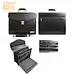 high quality PU brown leather briefcase