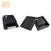 Square leather coaster set