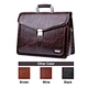dark brown leather briefcase bag