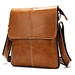 Amazon drop shipping custom embossed logo leather best shoulder messenger bag for men