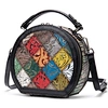 ladies mini original tribal multi color block purses crocodiles pattern print trend patchwork leather handbags for women