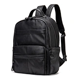 mens designer luxury unique multifunction laptop notebook pu leather travel backpack with laptop compartment